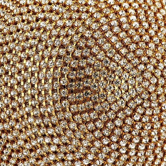 NWT Sparkling Bling Swarovski Crystal Rhinestone Round Ball Purse: Silve… - Picture 7 of 14